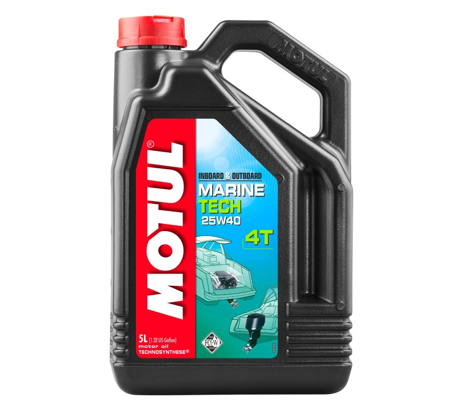 OLEJ MOTUL 25W40 5L MARINE TECH 4T NMMA FC-WTM