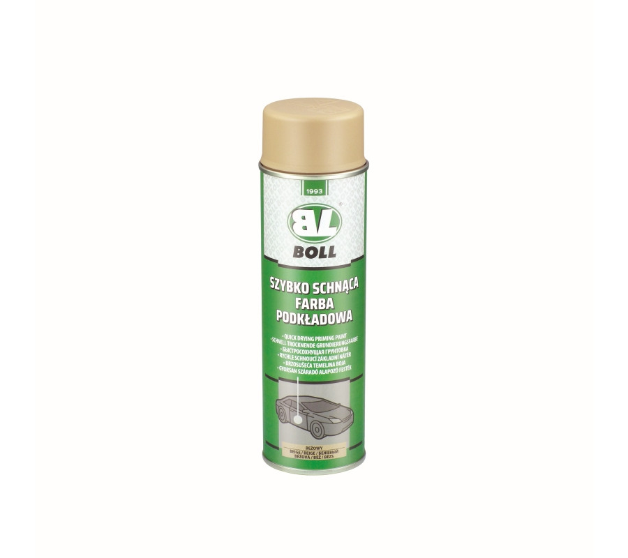 FARBA PODKŁADOWA 500ML SZYBKOSCHNĄCA AKRYLOWA W AEROZOLU BEŻOWA / BOLL