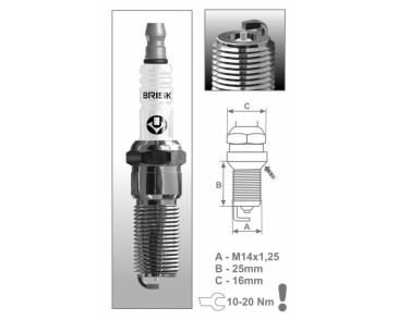 RR14S (1833) świeca zapłonowa BRISKSilver Racing - spark plug