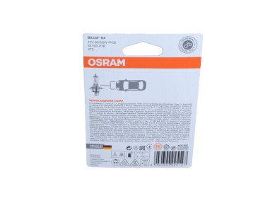 ŻARÓWKA H4 12V/60/55W P43T ORIGINAL 12V BLISTER 1SZT
