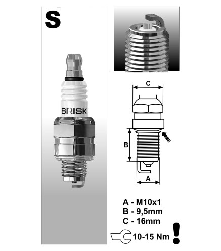 SR15C (3158) Świeca zapłonowa BRISKGarden
