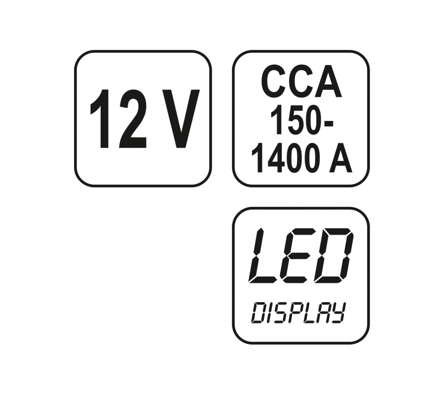 TESTER AKUMULATORÓW CYFROWY 12V