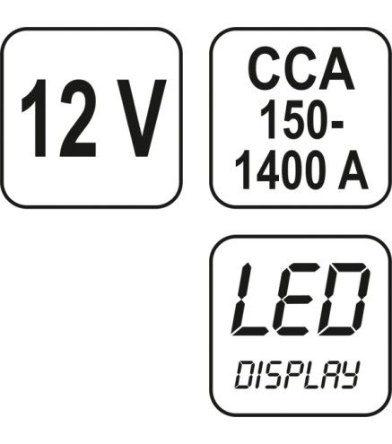 TESTER AKUMULATORÓW CYFROWY 12V