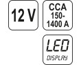 TESTER AKUMULATORÓW CYFROWY 12V