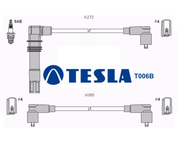 T006B ( T842C ) Przewody zapłonowe TESLA