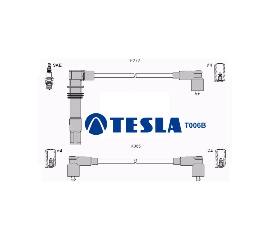 T006B ( T842C ) Przewody zapłonowe TESLA