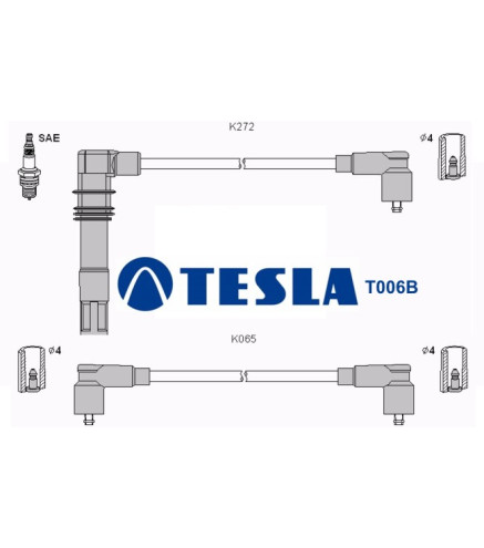 T006B ( T842C ) Przewody zapłonowe TESLA