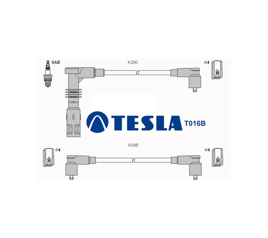 T016B ( T601C ) Przewody zapłonowe TESLA