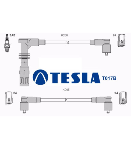 T017B (T714C, T953B) Przewody zapłonoweTESLA