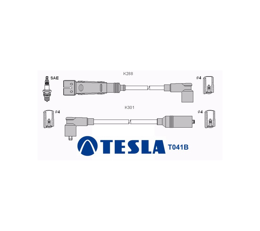 T041B ( T633C ) Przewody zapłonowe TESLA