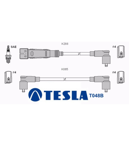 T048B ( T658C ) Przewody zapłonowe TESLA