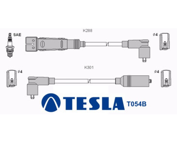 T054B ( T820C ) Przewody zapłonowe TESLASeat, VW
