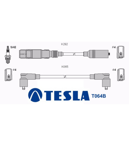 T064B ( T800C ) Przewody zapłonowe TESLA