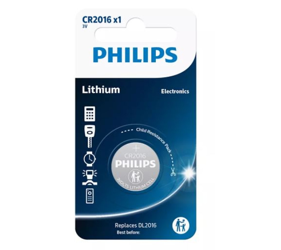 BATERIA CR2016 3.0V (20,0X1,6) LITHIUM BLISTER 1SZT. (CENA ZA SZT/SPRZEDAŻ W WIELOKROTNOŚCI 10 SZT.)