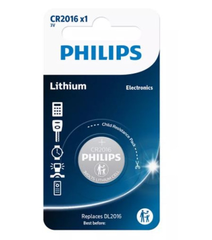 BATERIA CR2016 3.0V (20,0X1,6) LITHIUM BLISTER 1SZT. (CENA ZA SZT/SPRZEDAŻ W WIELOKROTNOŚCI 10 SZT.)