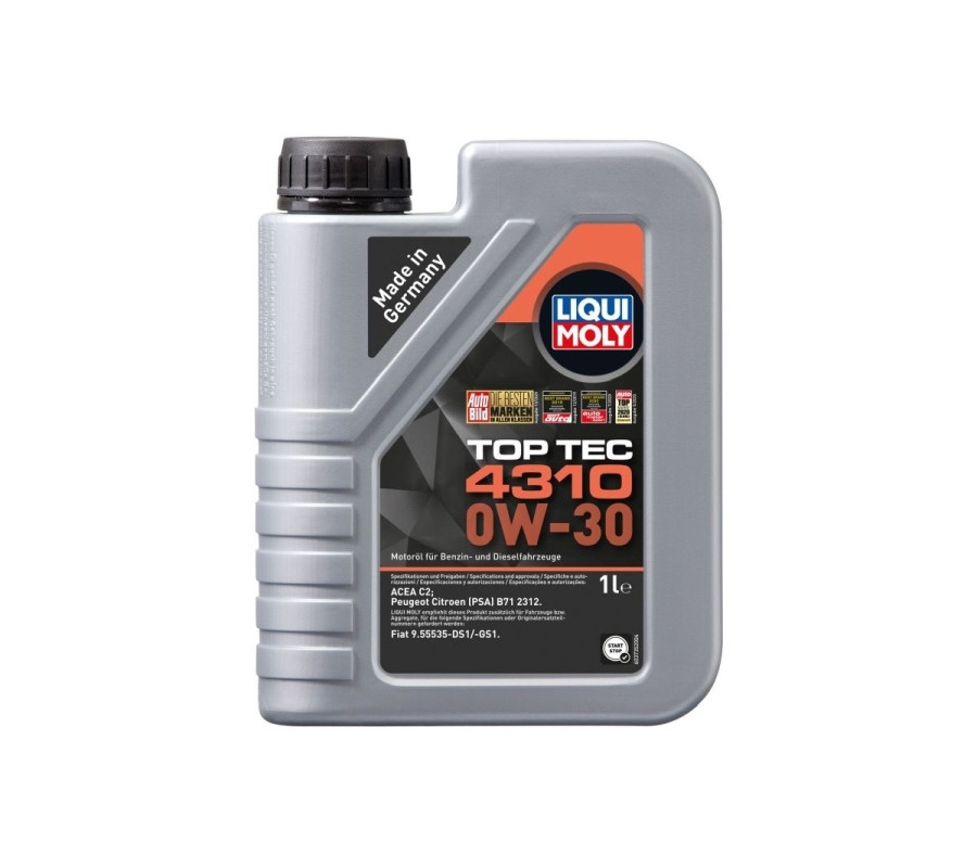 OLEJ LIQUI MOLY 0W30 1L TOP TEC 4310 C2 / 9.55535-DS1 9.55535-GS1 / B71 2312