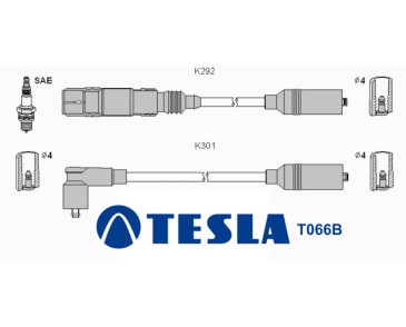 T066B ( T843C ) Przewody zapłonowe TESLA