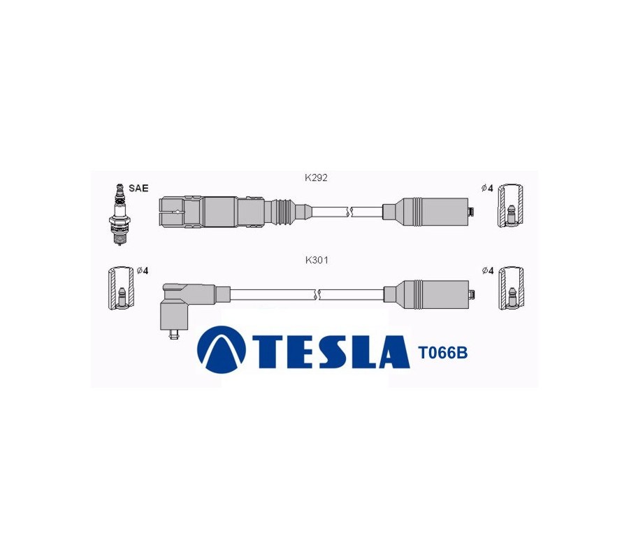 T066B ( T843C ) Przewody zapłonowe TESLA
