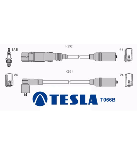 T066B ( T843C ) Przewody zapłonowe TESLA
