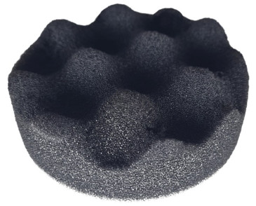12V AQ-LION PAD POLERSKI Z RZEPEM, GĄBKA PROFILOWANA SOFT, 75 MM