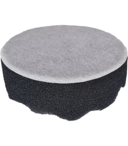 12V AQ-LION PAD POLERSKI Z RZEPEM, GĄBKA PROFILOWANA SOFT, 75 MM