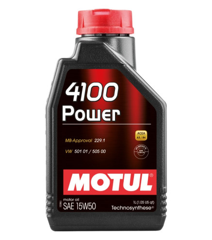 OLEJ MOTUL 15W50 1L 4100 POWER / 229.1 / 501.01 505.00