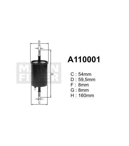 A110001 (PP905/2) filtr paliwaDENCKERMANN