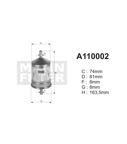 A110002 (PP836, A110038) filtr paliwaDENCKERMANN