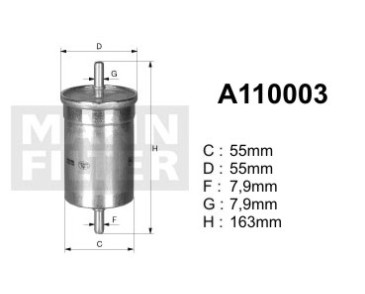 A110003 (PP905) filtr paliwaDENCKERMANN