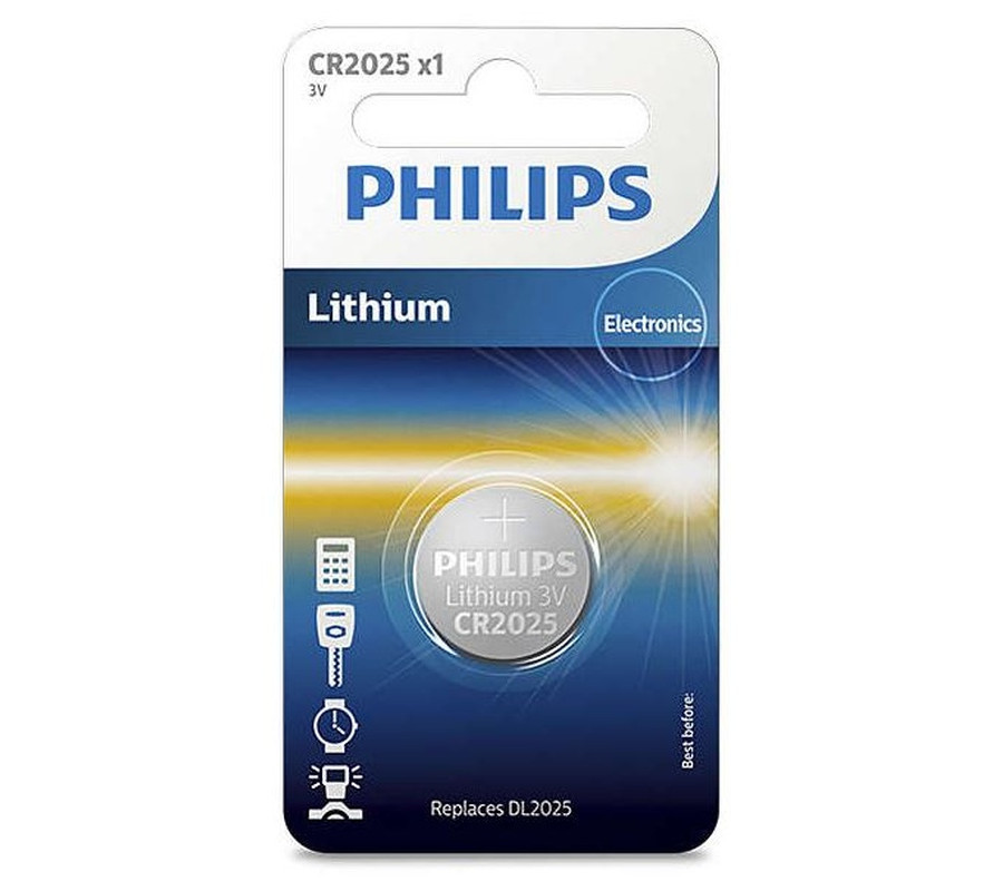 BATERIA CR2025 3.0V (20,0X2,5) LITHIUM BLISTER 1SZT. (CENA ZA SZT/SPRZEDAŻ W WIELOKROTNOŚCI 10 SZT.)
