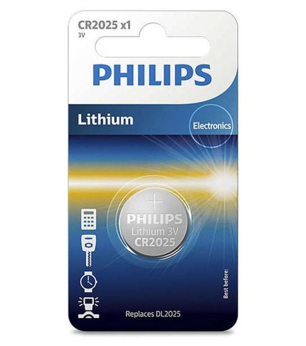 BATERIA CR2025 3.0V (20,0X2,5) LITHIUM BLISTER 1SZT. (CENA ZA SZT/SPRZEDAŻ W WIELOKROTNOŚCI 10 SZT.)