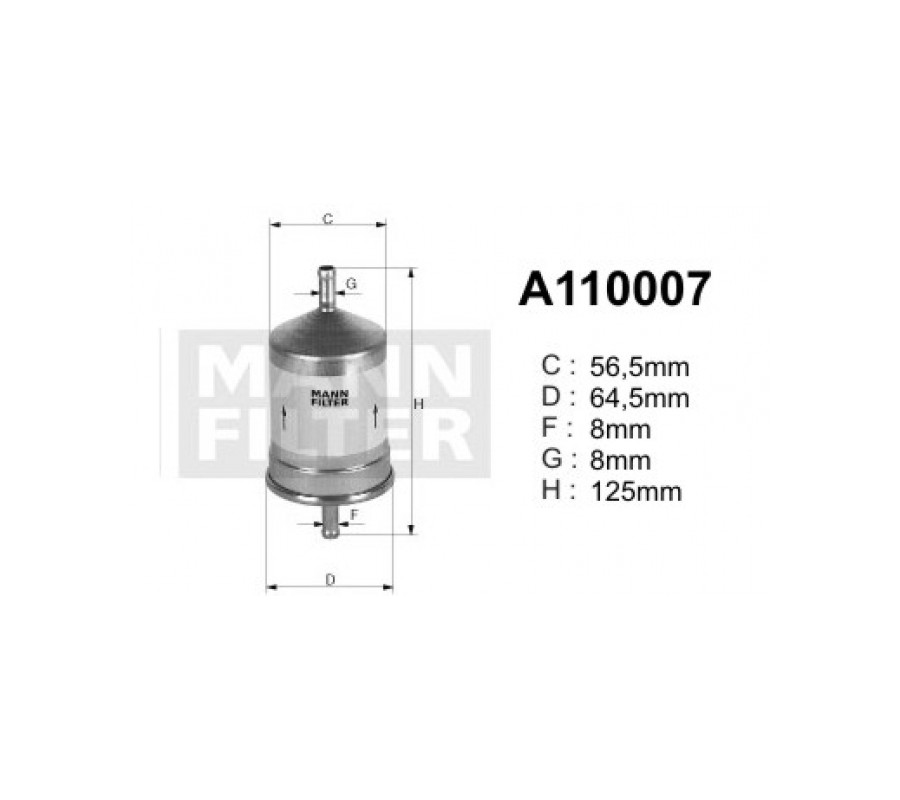 A110007 filtr paliwa DENCKERMANN