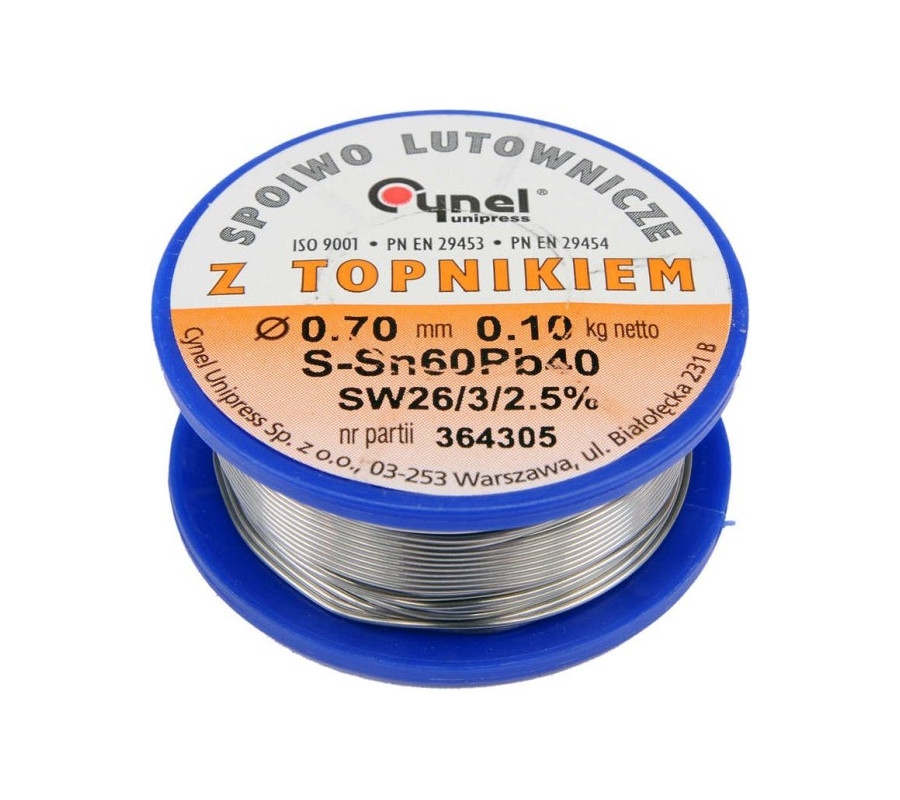 SPOIWO LUTOWNICZE (CYNA) SN60PB40 0,7/100