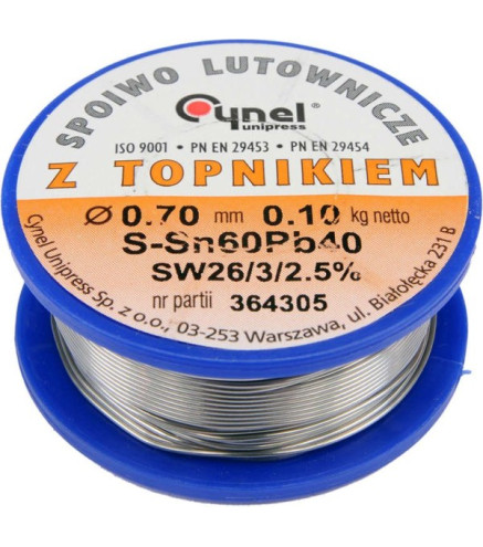 SPOIWO LUTOWNICZE (CYNA) SN60PB40 0,7/100