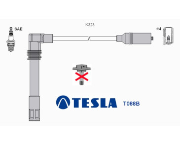 T088B ( T594C ) Przewody zapłonowe TESLA