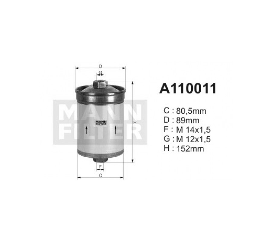 A110011 (PP825) filtr paliwaDENCKERMANN