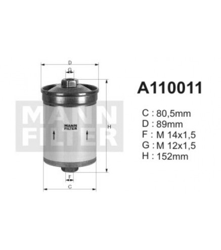 A110011 (PP825) filtr paliwaDENCKERMANN