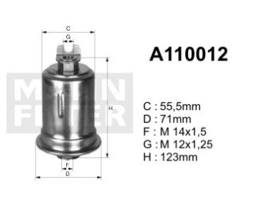 A110012 (PP918/1) Filtr paliwaDENCKERMANN