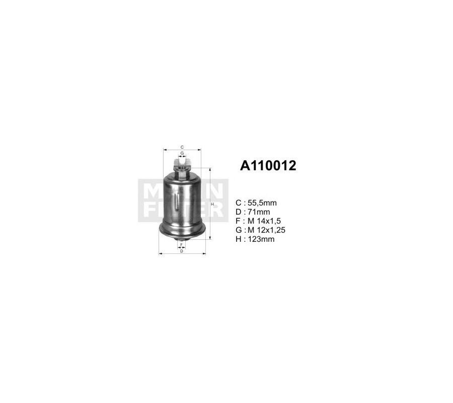 A110012 (PP918/1) Filtr paliwaDENCKERMANN