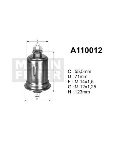 A110012 (PP918/1) Filtr paliwaDENCKERMANN