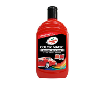 WOSK KOLORYZUJĄCY CZERWONY 500ML COLOR MAGIC RADIANT RED WAX EMULSJA / TURTLE WAX