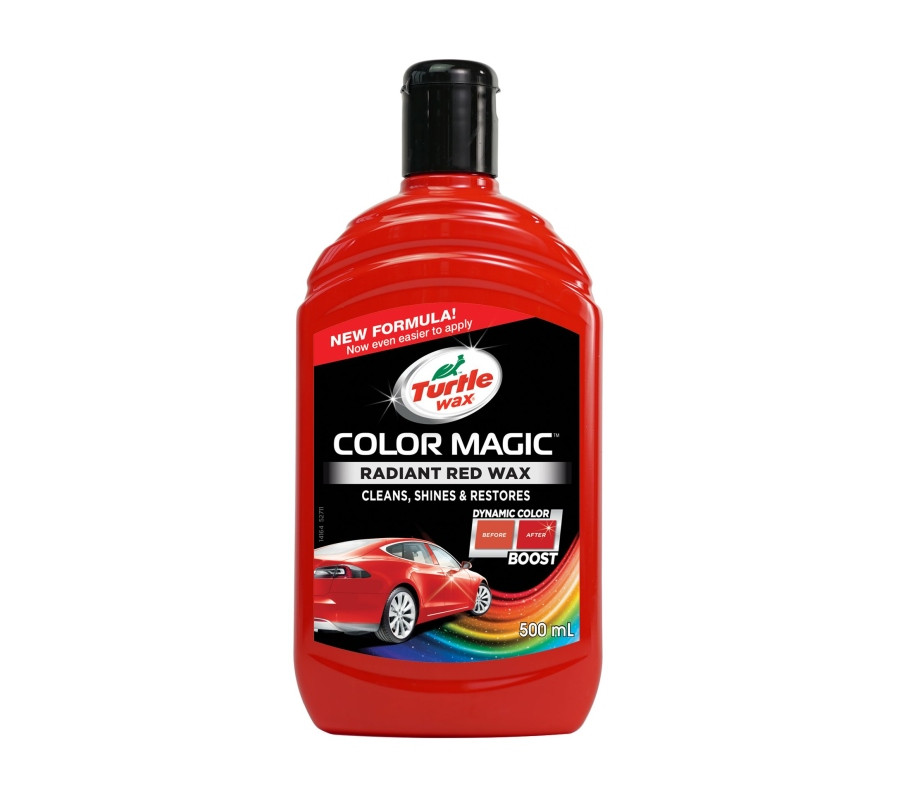 WOSK KOLORYZUJĄCY CZERWONY 500ML COLOR MAGIC RADIANT RED WAX EMULSJA / TURTLE WAX