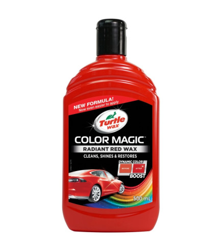 WOSK KOLORYZUJĄCY CZERWONY 500ML COLOR MAGIC RADIANT RED WAX EMULSJA / TURTLE WAX