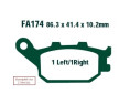 KLOCKI HAM. MOTO. HONDA CBF 600 (ABS) (08-11)/ CB 600 HORNET (ABS) (07-13)/ CB 1000 (93-97)