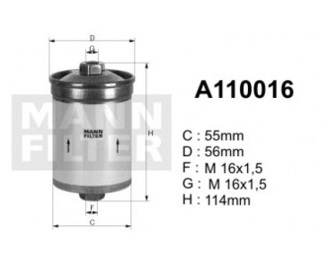 A110016 (PP859, A110016A) filtr paliwaDENCKERMANN
