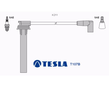 T107B Przewody zapłonowe TESLA