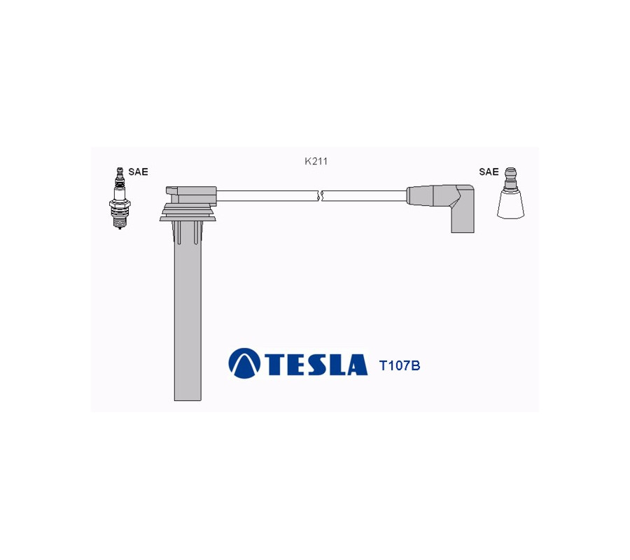 T107B Przewody zapłonowe TESLA