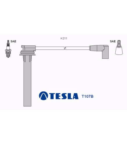 T107B Przewody zapłonowe TESLA
