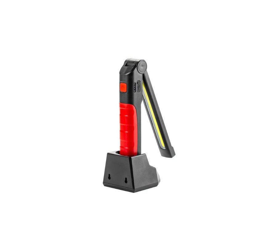 LATARKA COB SKŁADANA Z STACJĄ DOKUJĄCĄ, 2000MAH, MICRO USB