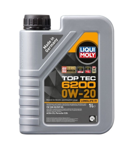 OLEJ LIQUI MOLY 0W20 1L TOP TEC 6200 / 508.00 509.00